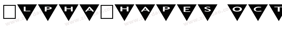AlphaShapes octagons 2字体转换